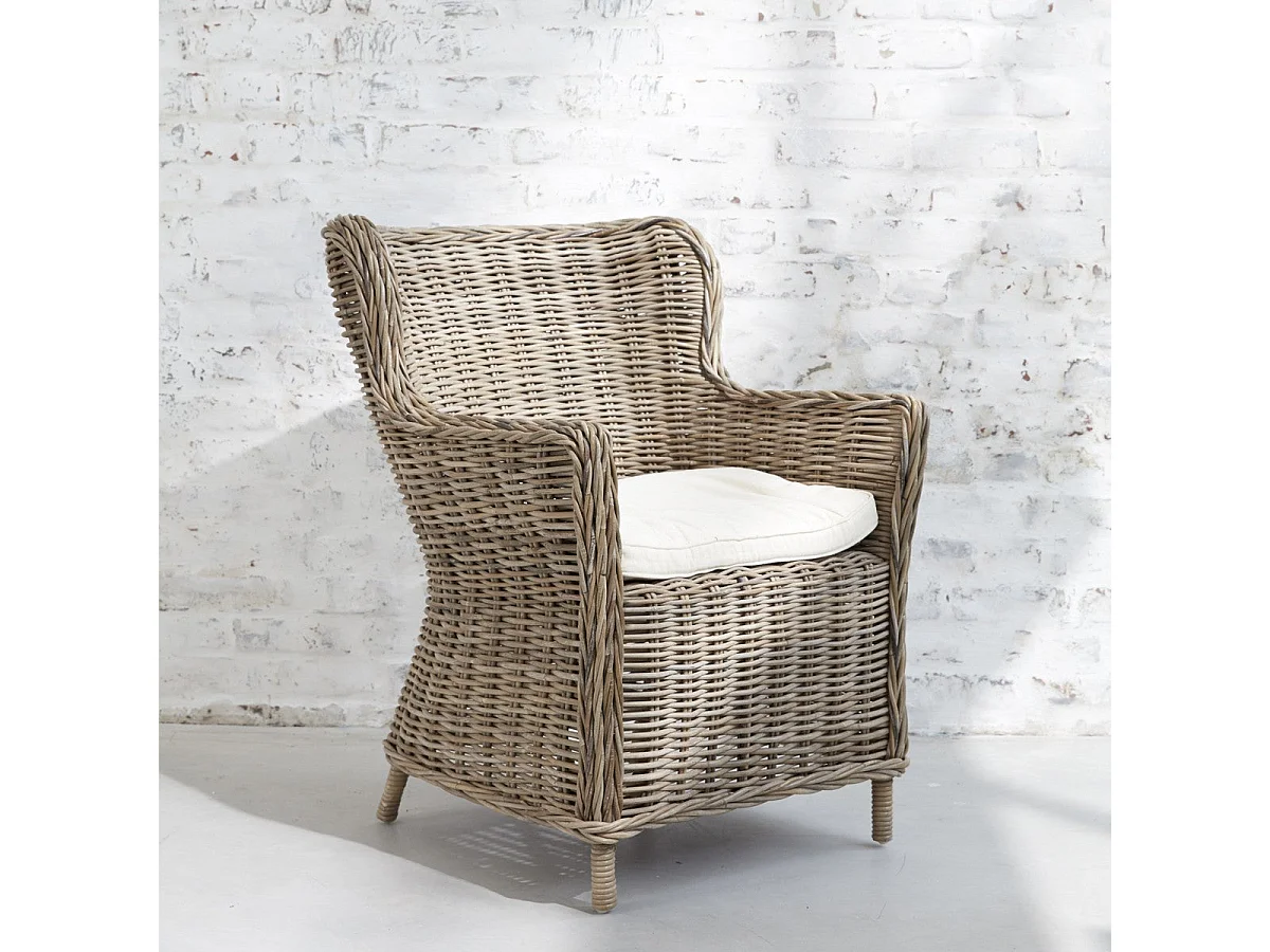 Poltrona in rattan naturale