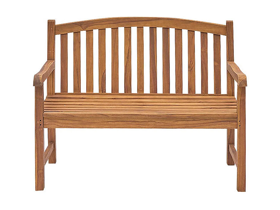 Banco de jardín de madera teca maciza aceitada
