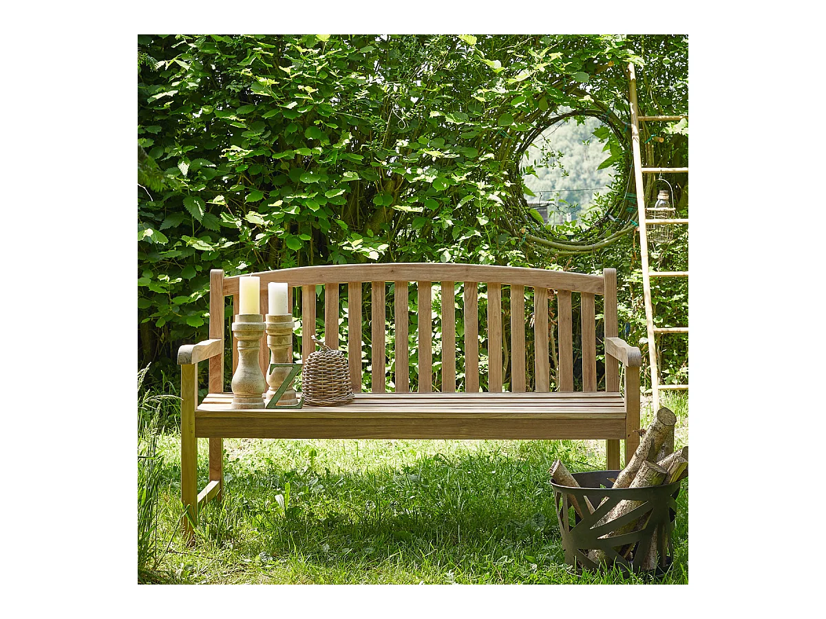 Banc de jardin en bois teck massif