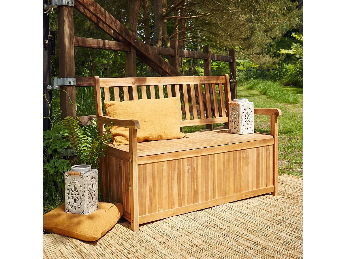 Panchina da giardino in legno massello di acacia FSC