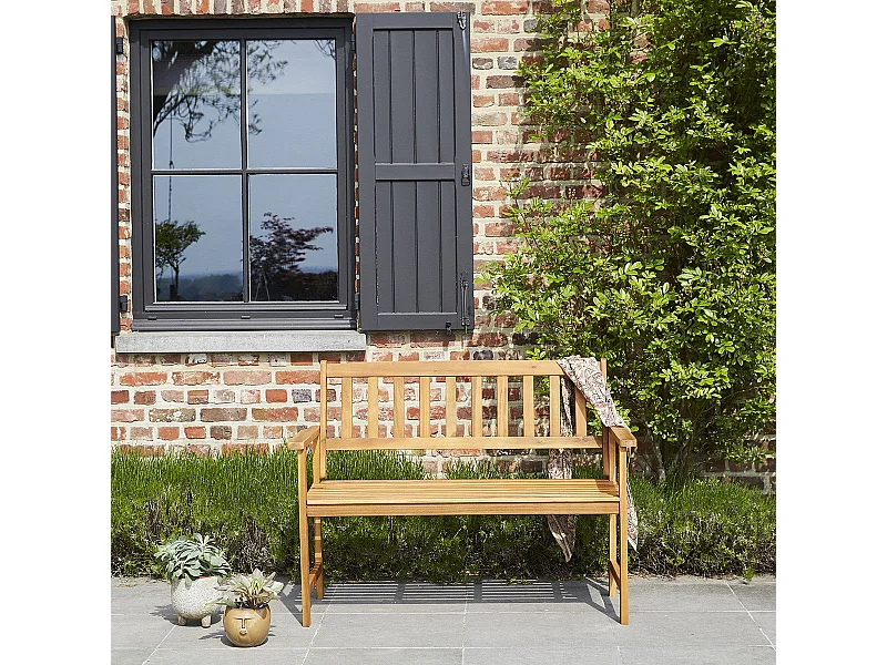 Banc de jardin en acacia massif