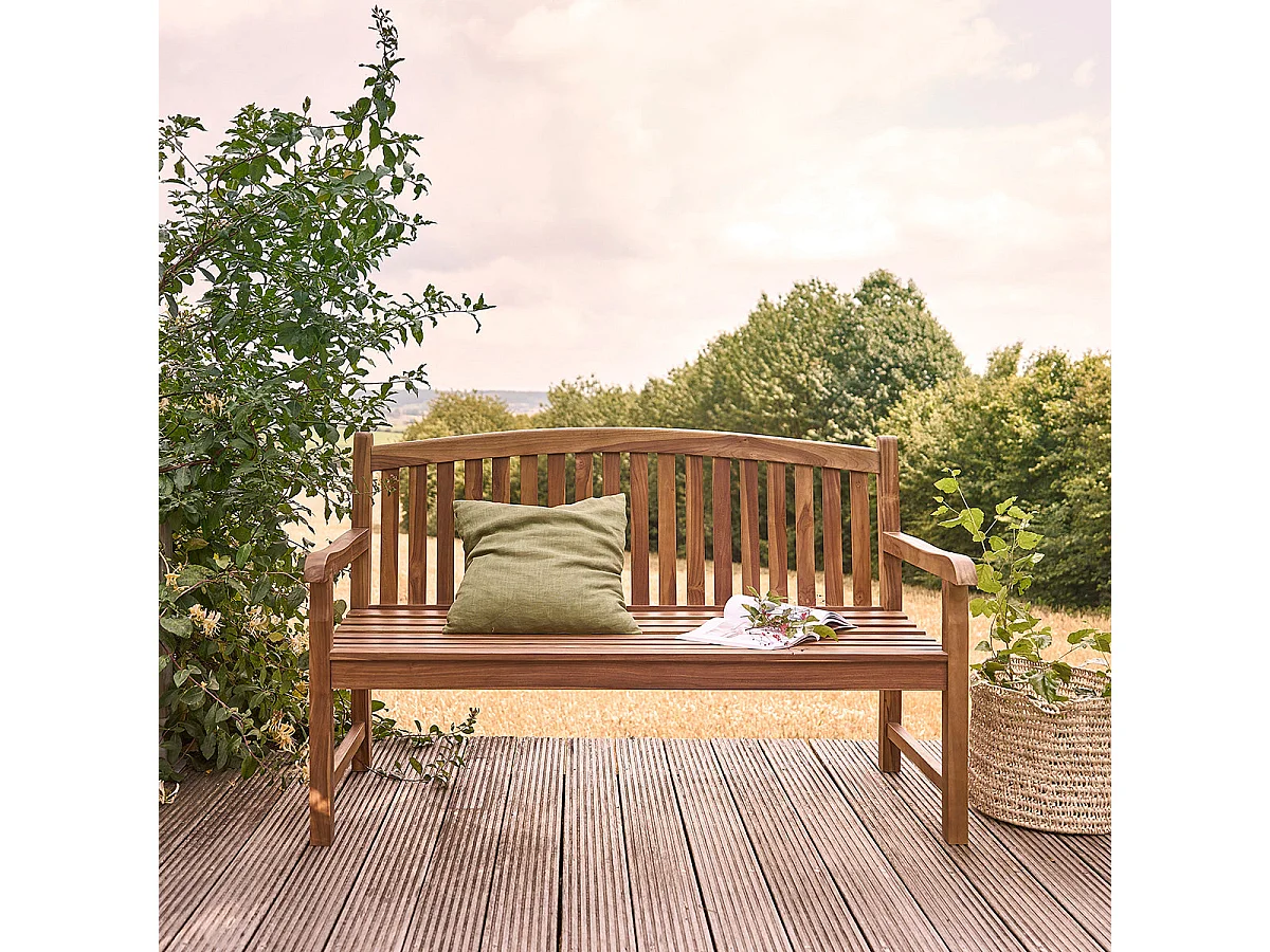 Banc de jardin en teck huilé 3 places