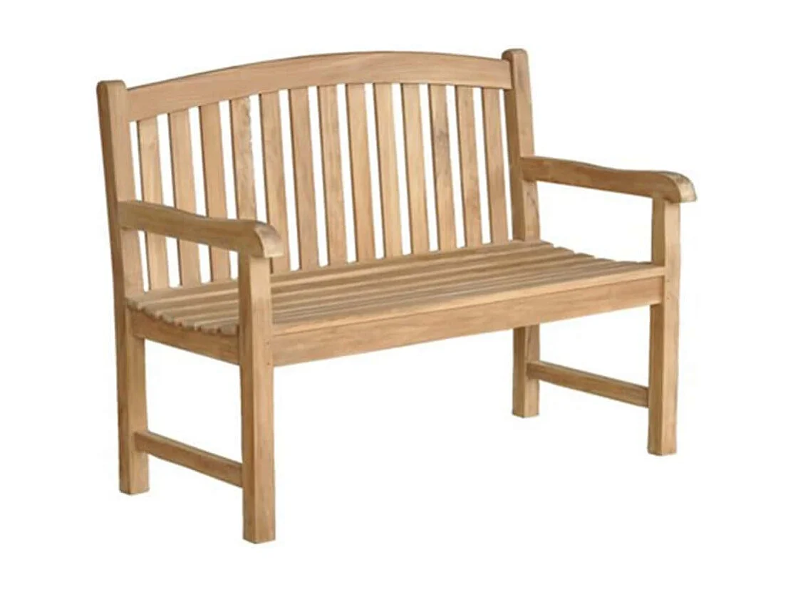 Banco de jardín de madera de teca maciza