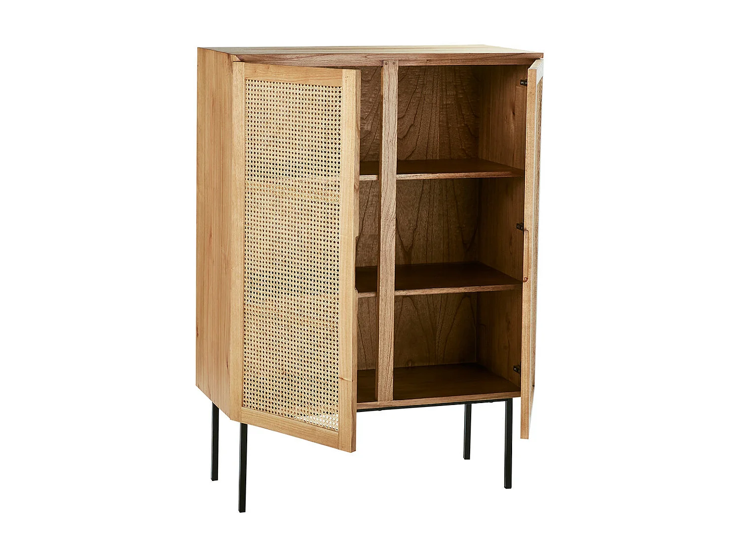 Armario de mindi macizo y rejilla