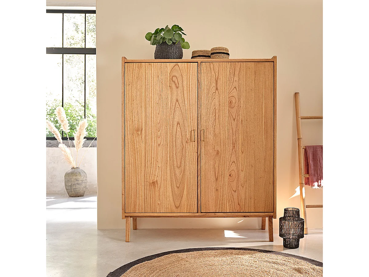 Armadio in mindi massello 180 cm