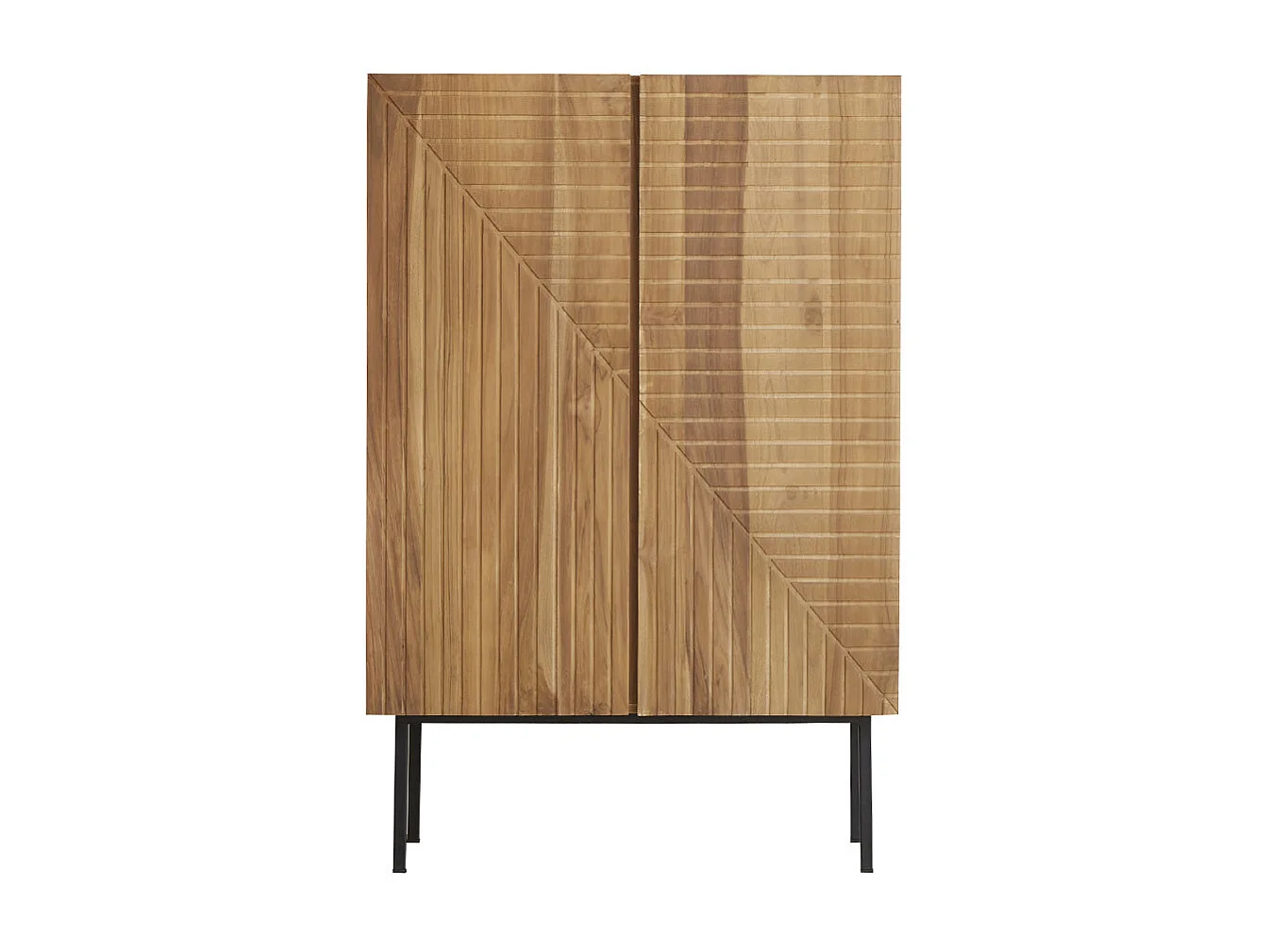 Armario de madera de teca maciza