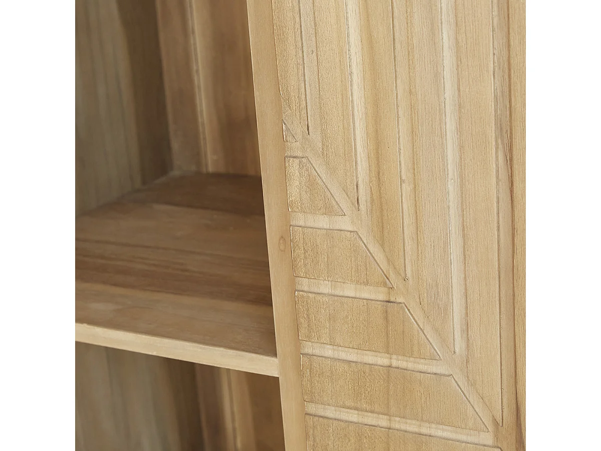 Armoire 2 portes et tiroir en teck massif