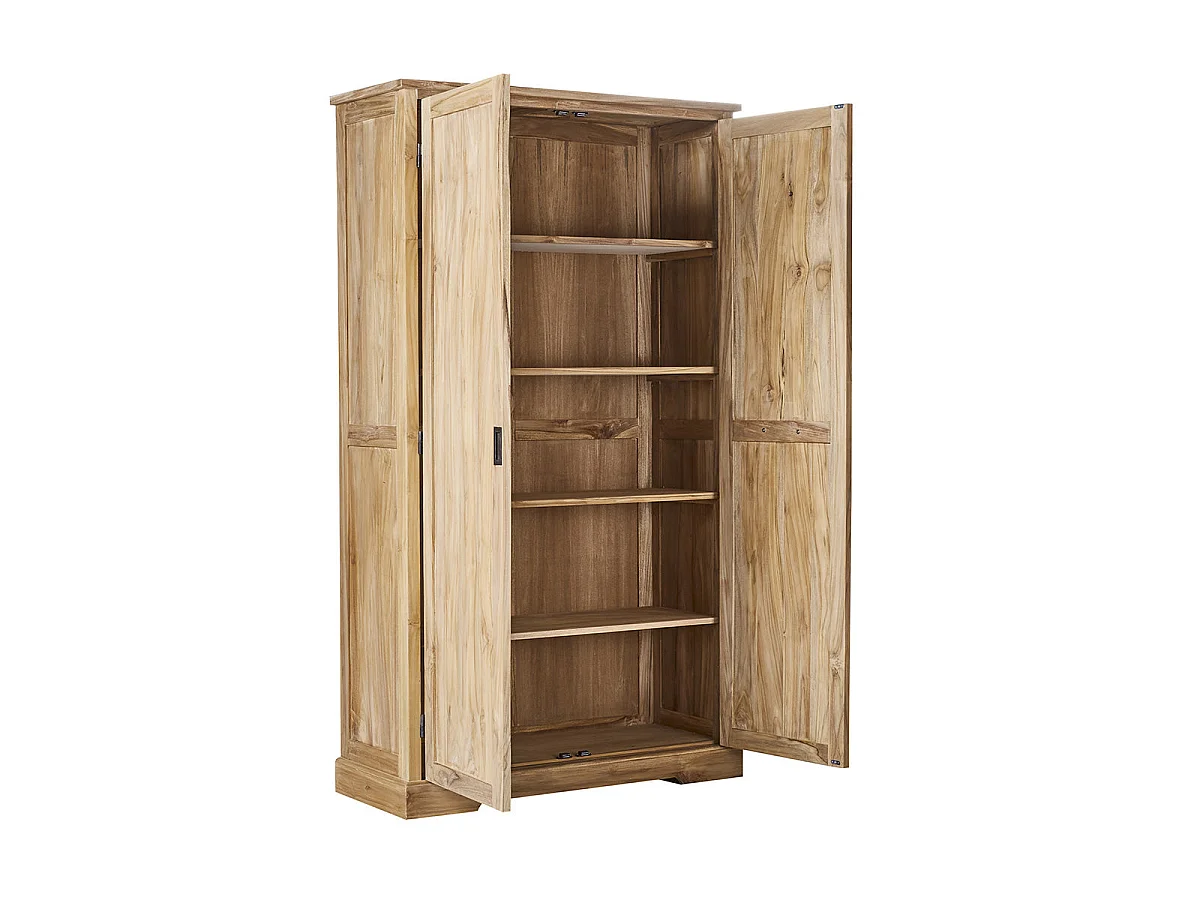 Armoire 2 portes en teck massif