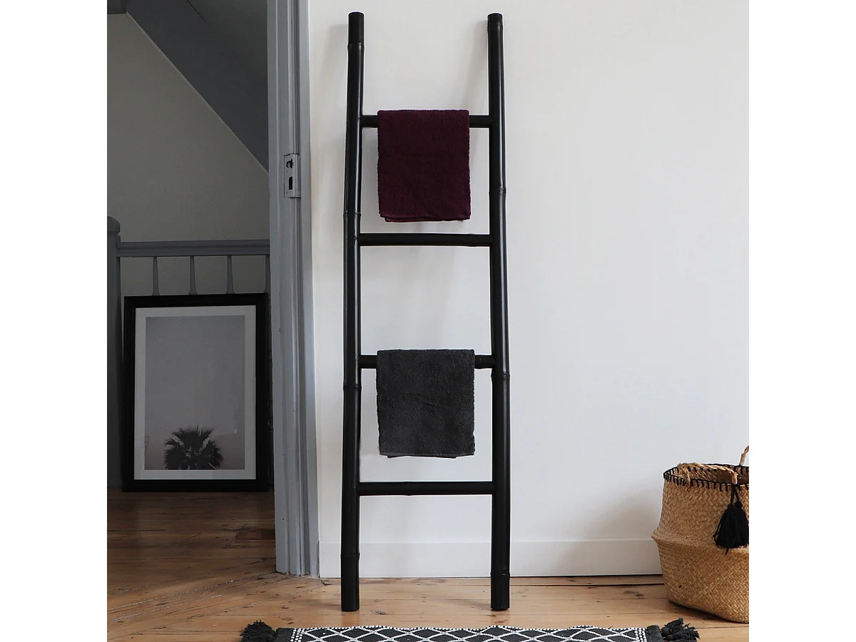 Echelle porte-serviette en bambou