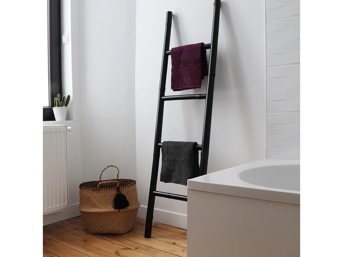 Echelle porte-serviette en bambou