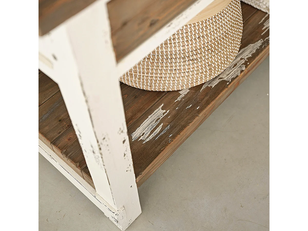 Meuble de salle de bain en bois recyclé 150 cm