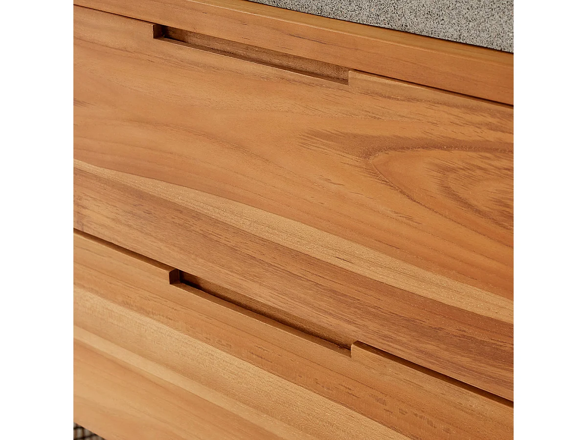 Mobile bagno portalavabo in massello di teak 115 cm