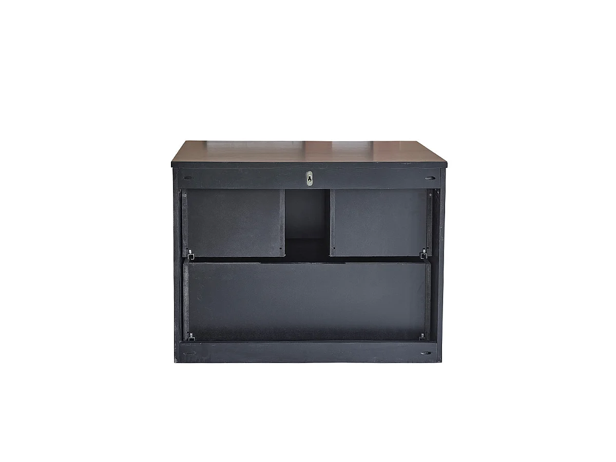Meuble de salle de bain en bois d'acacia 80 cm