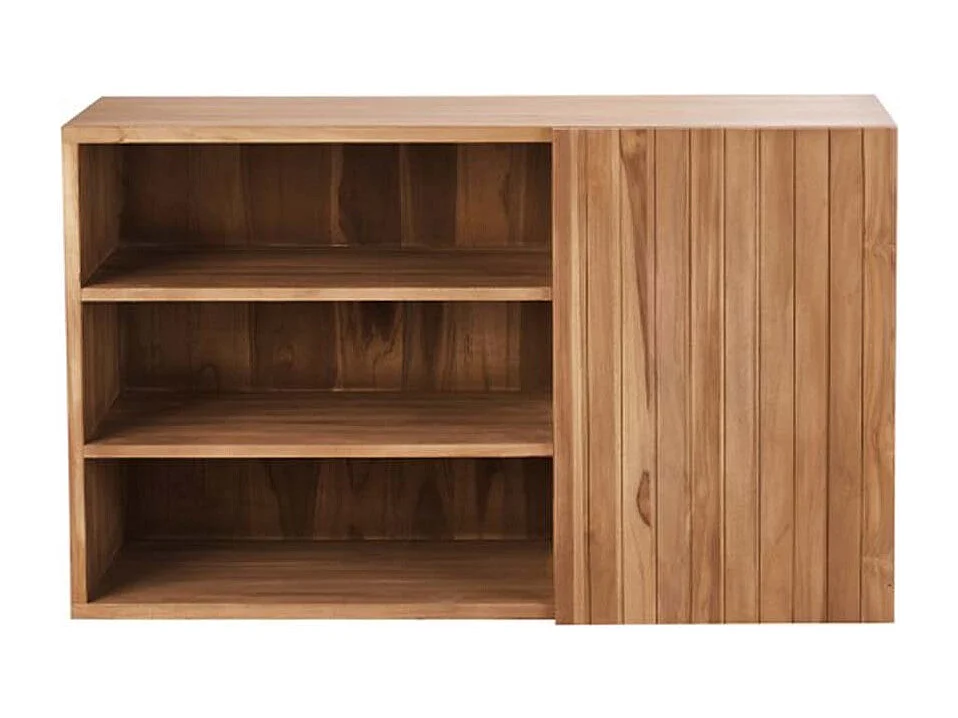 Meuble de salle de bain en teck massif 120 cm