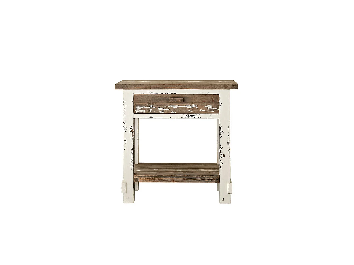 Mueble de lavabo de pino macizo reciclado