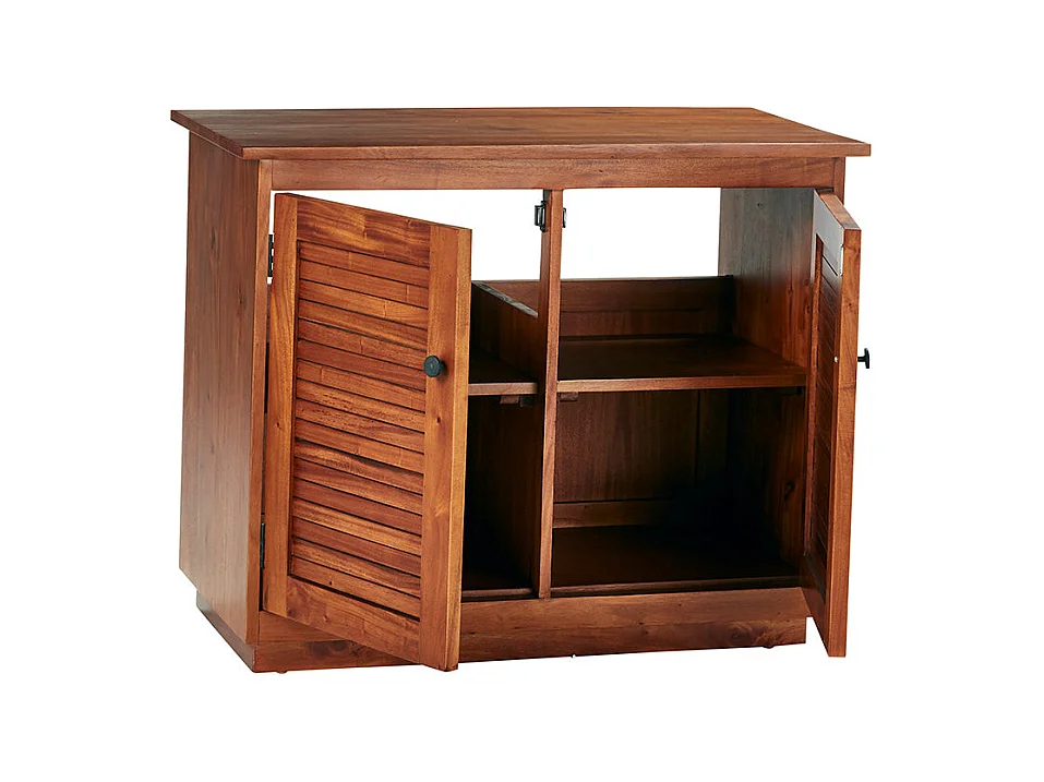 Mobile bagno portalavabo in mogano massello da 97 cm