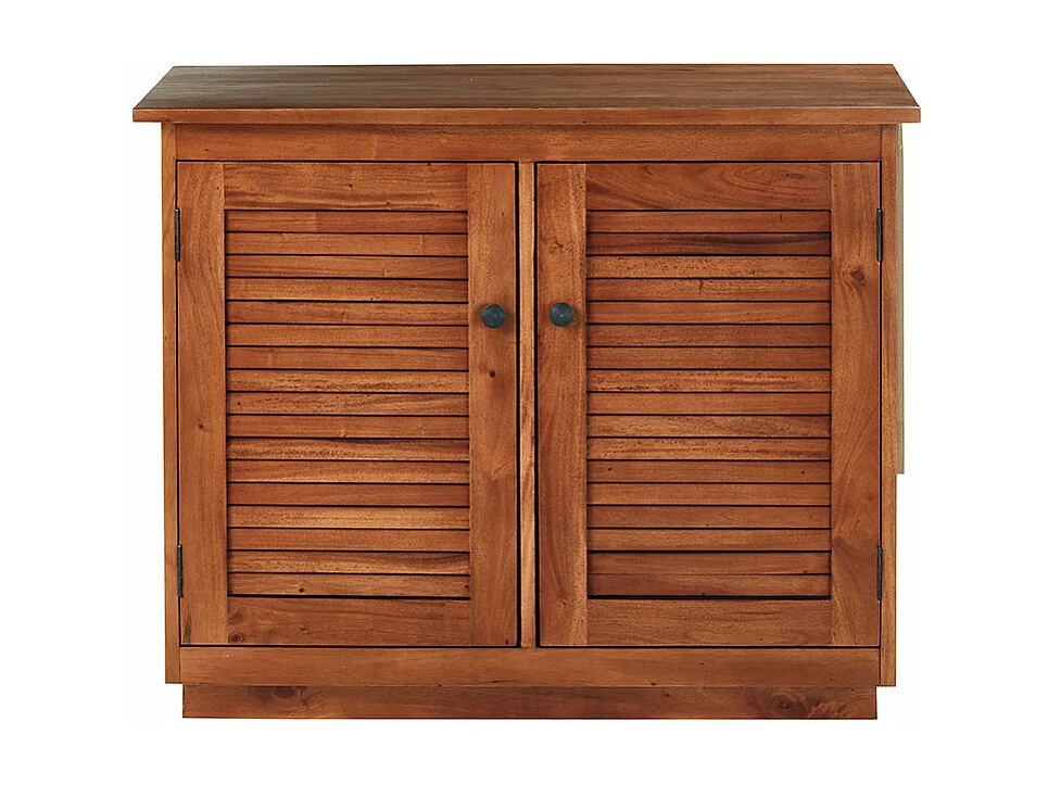 Mueble de baño de madera de caoba maciza de 97 cm