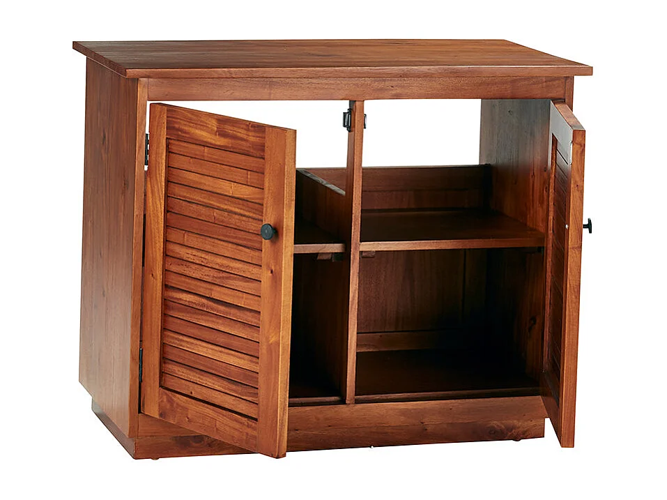 Mueble de baño de madera de caoba maciza de 97 cm