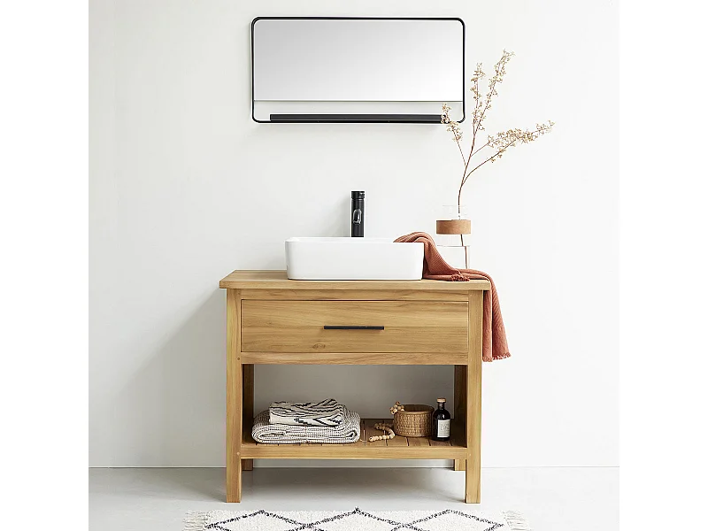 Mobile sotto lavabo in teak massello 90 cm