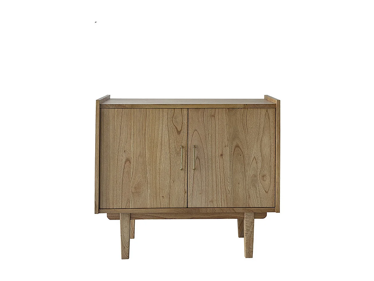 Mueble de baño de madera de mindi maciza de 90 cm
