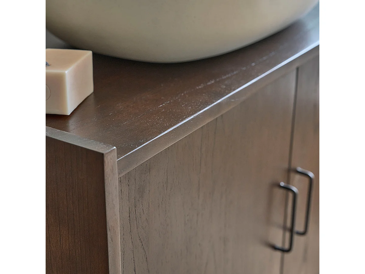 Mobile sotto lavabo in mindi massello 90 cm