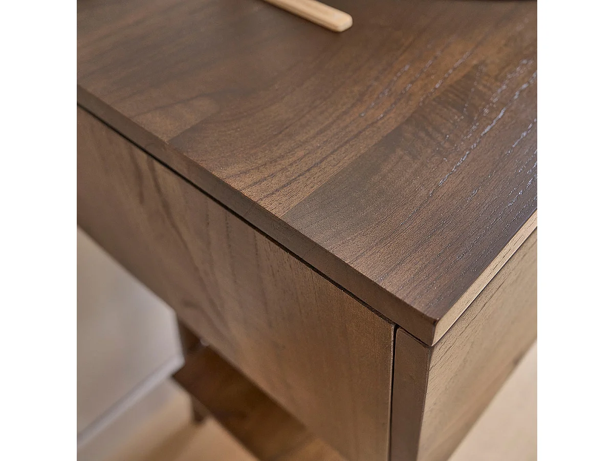 Meuble sous vasque en mindi massif 80 cm CALIXTE