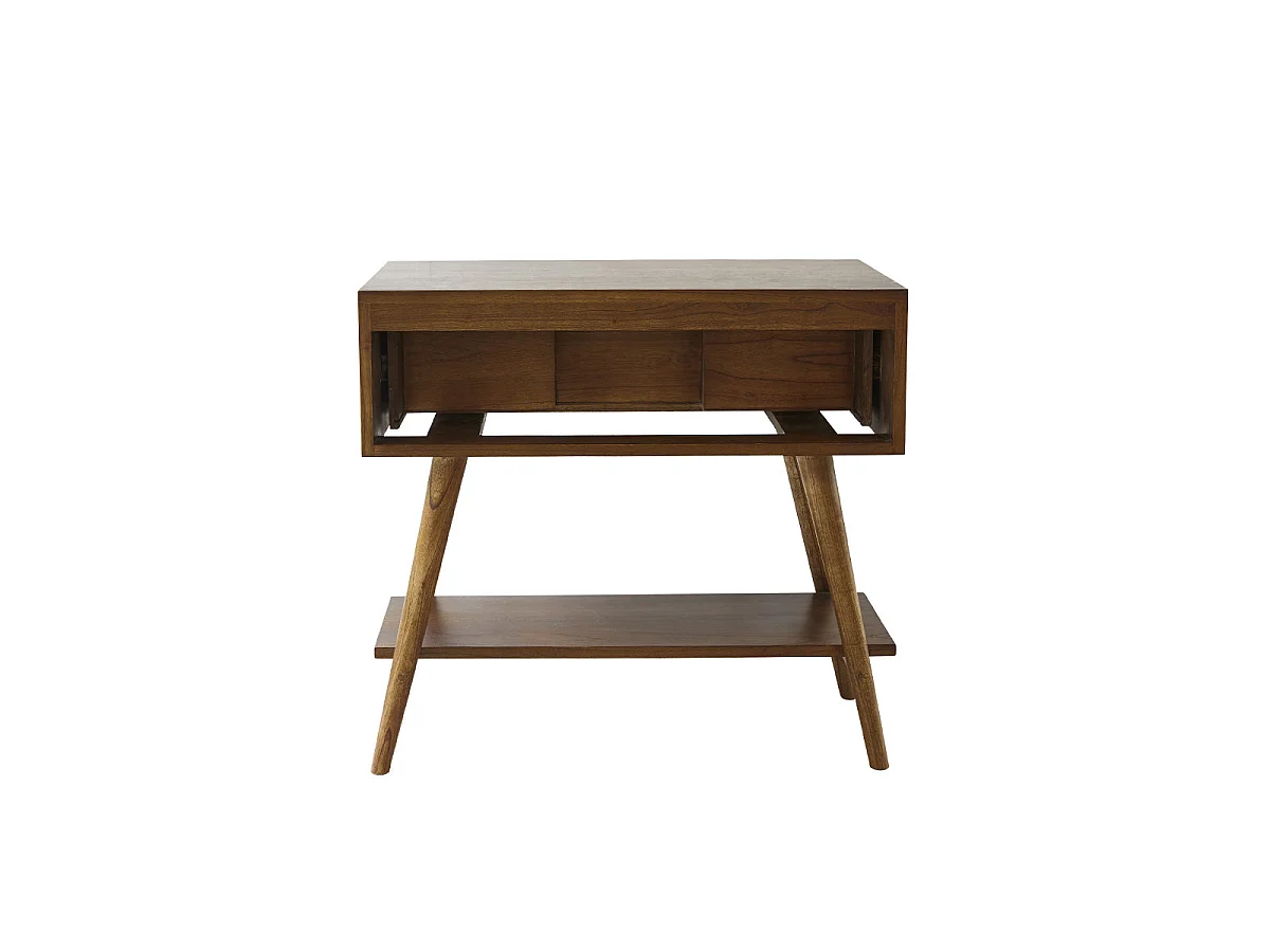 Meuble sous vasque en mindi massif 80 cm CALIXTE