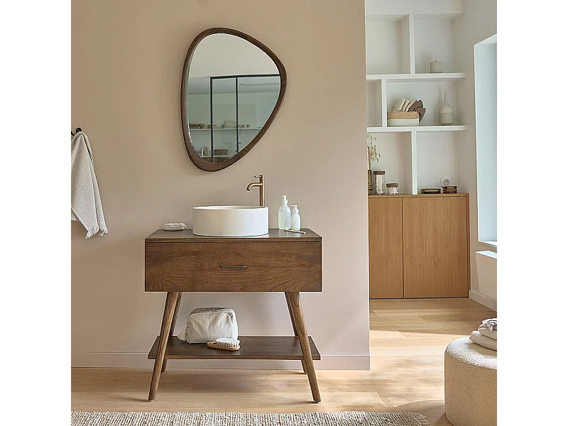 Mobile sotto lavabo in mindi massello 80 cm