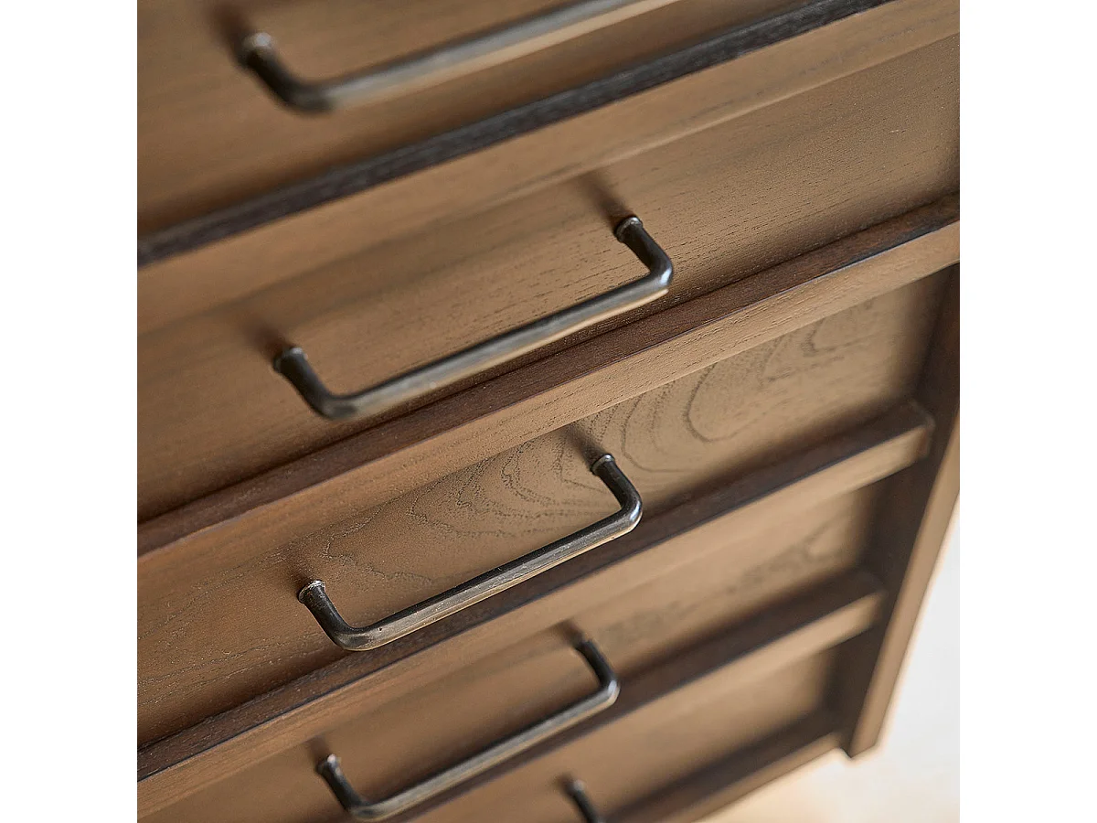 Meuble de salle de bain en mindi massif 135 cm