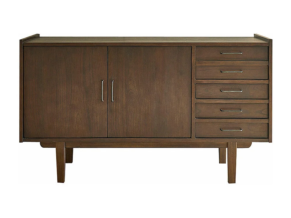 Mobile doppio lavabo in mindi massello 135 cm