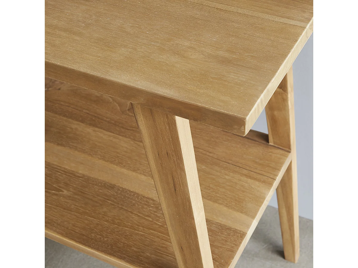 Mueble de baño de madera teca maciza de 150 cm