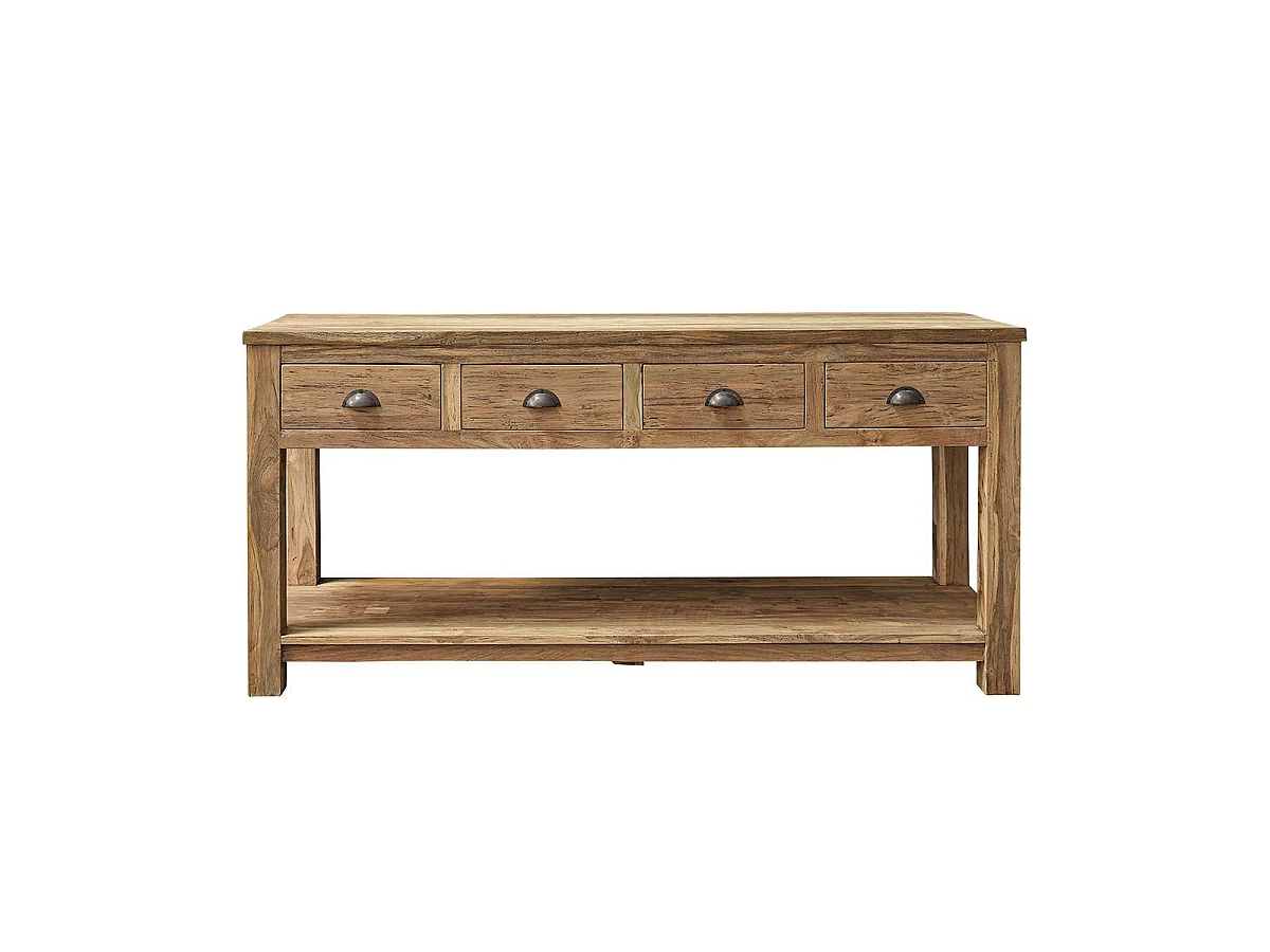 Mobile da bagno in teak massello riciclato 165 cm