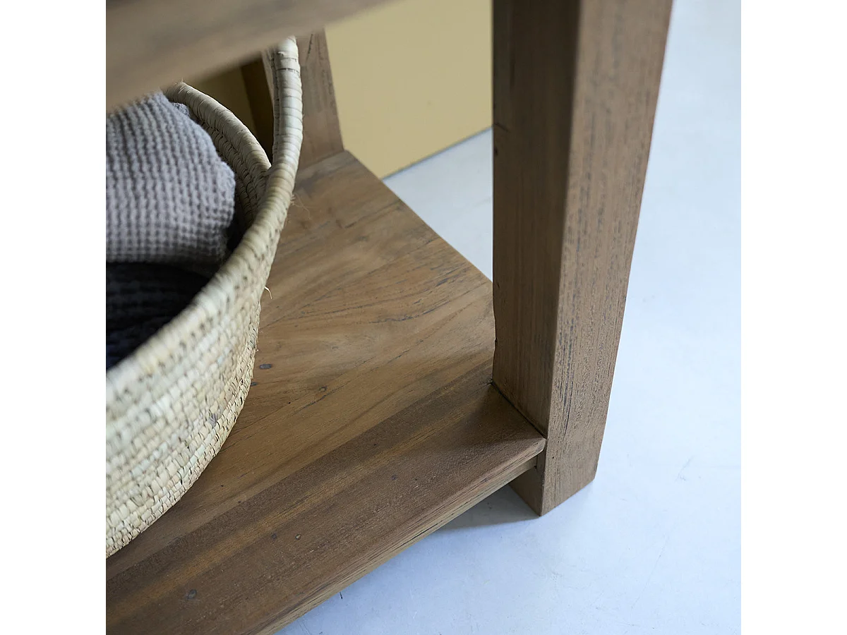 Mobile lavabo 1 cassetto in teak riciclato