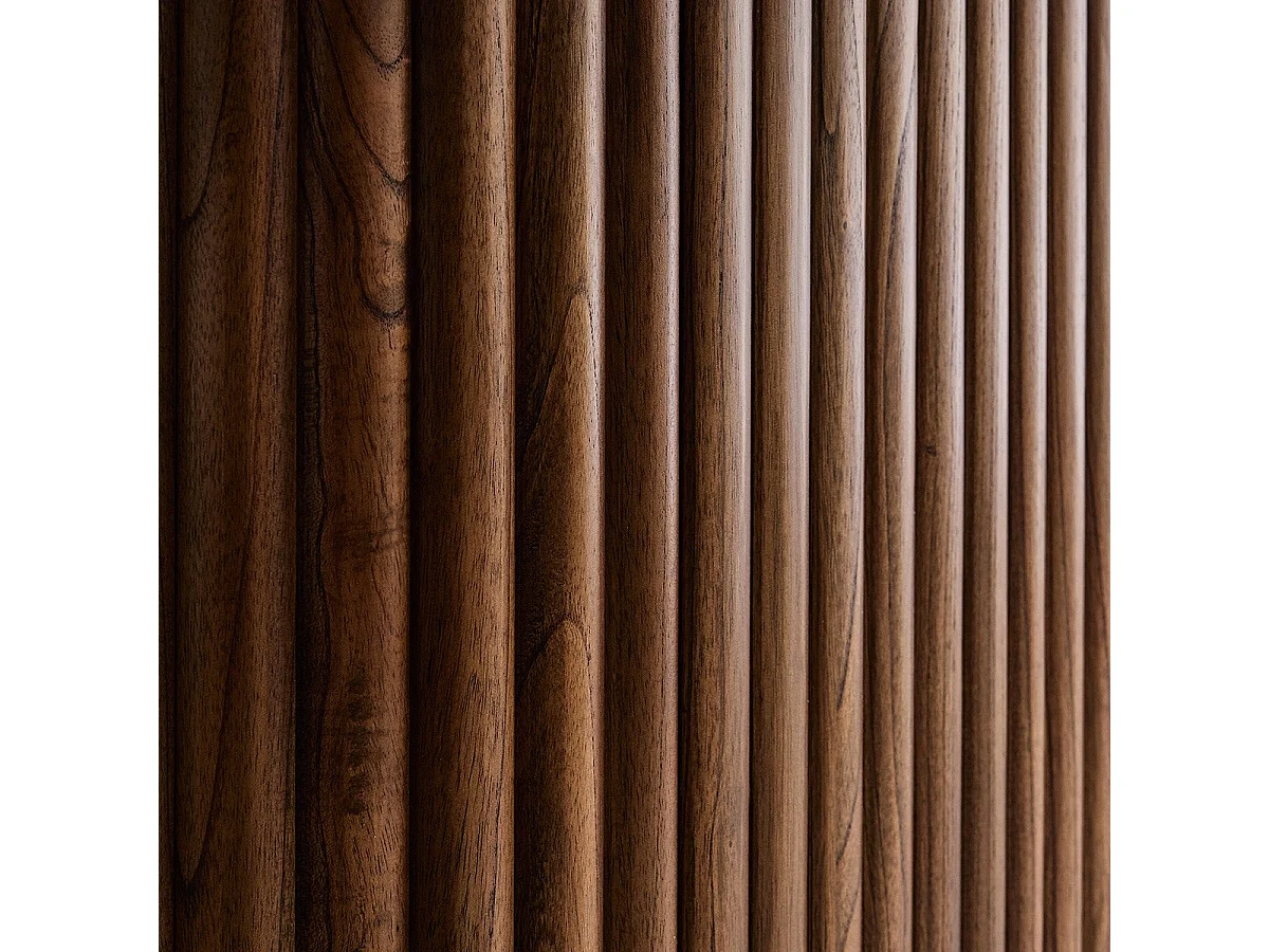 Mueble de baño flotante de madera de mindi maciza de 140 cm