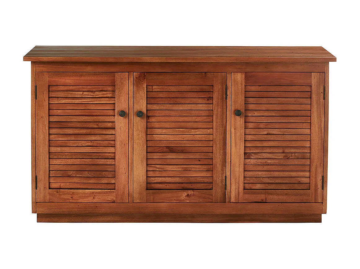 Meuble sous vasque en acajou massif 140 cm