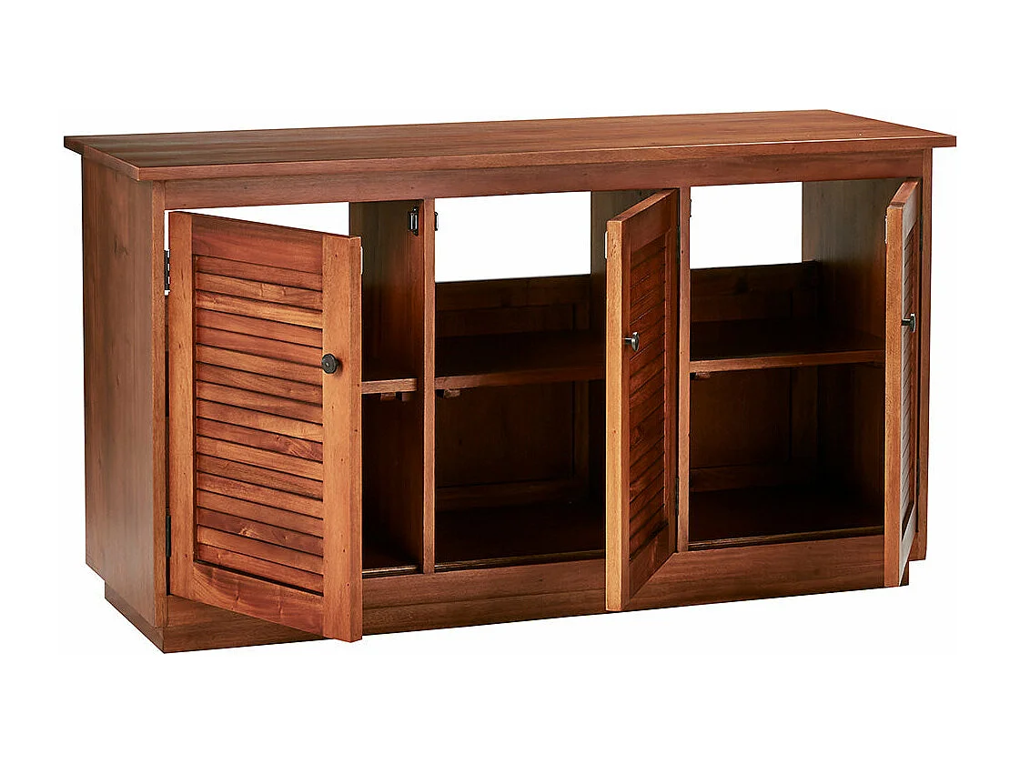 Meuble sous vasque en acajou massif 140 cm