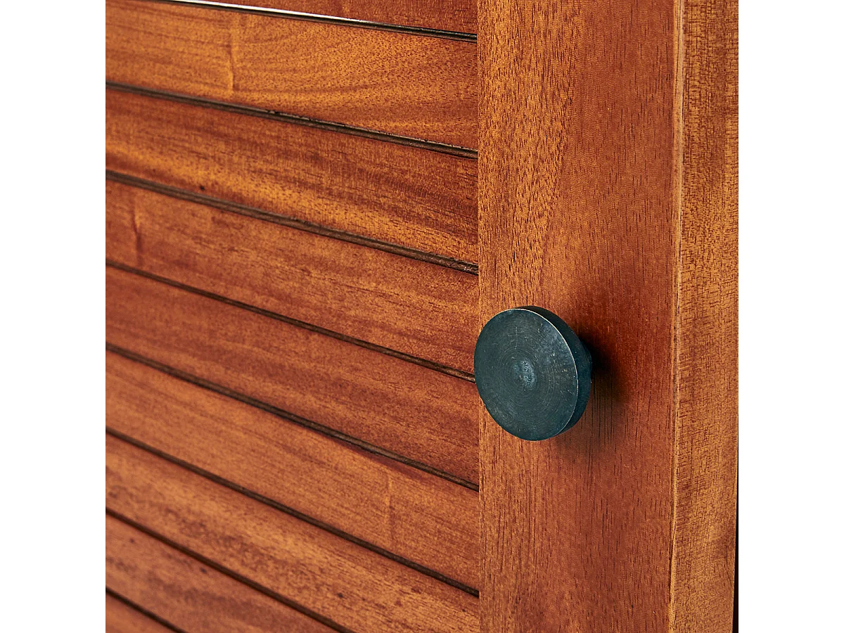 Meuble sous vasque en acajou massif 140 cm