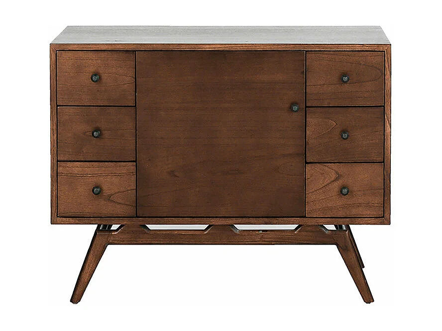 Meuble de salle de bain en mindi massif 100 cm