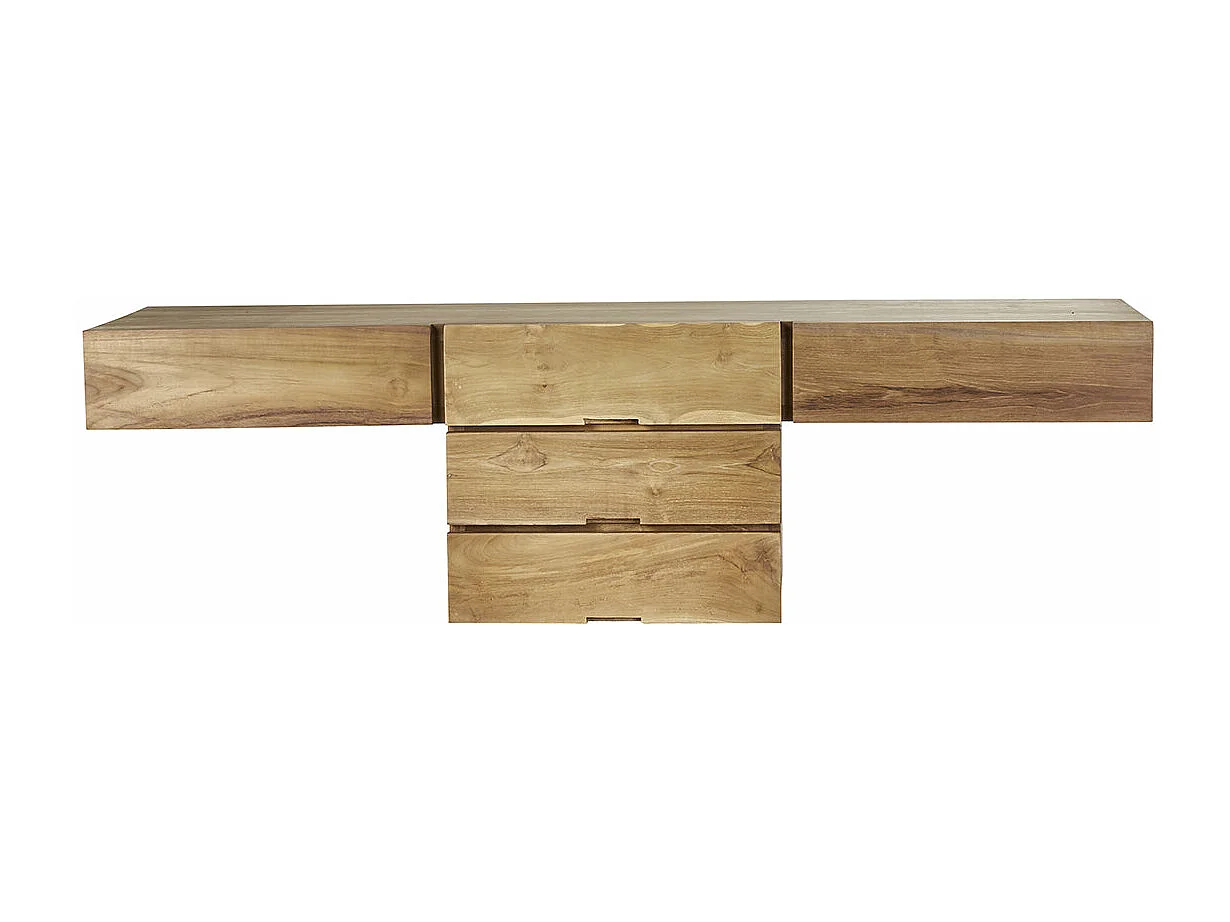 Mueble de baño de madera teca maciza de 160 cm