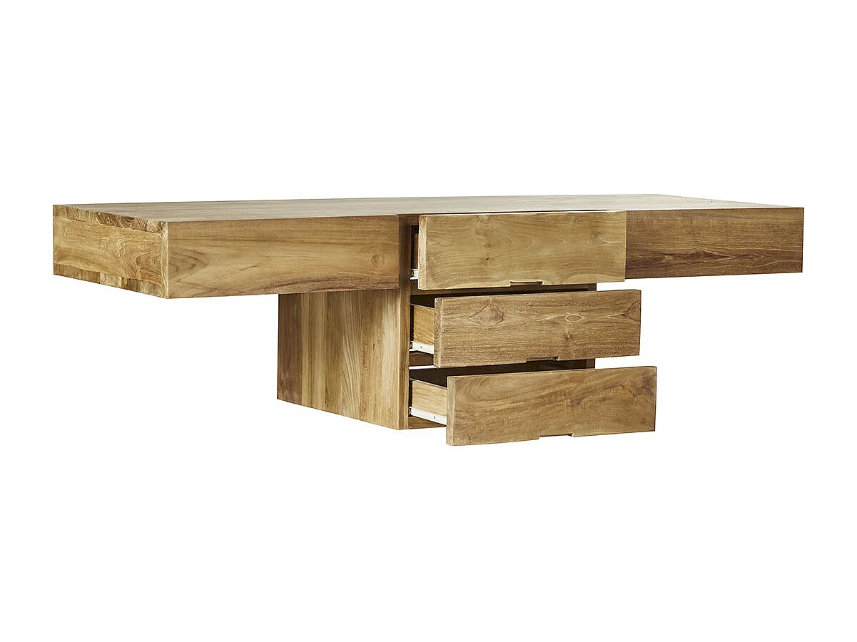 Mueble de baño de madera teca maciza de 160 cm