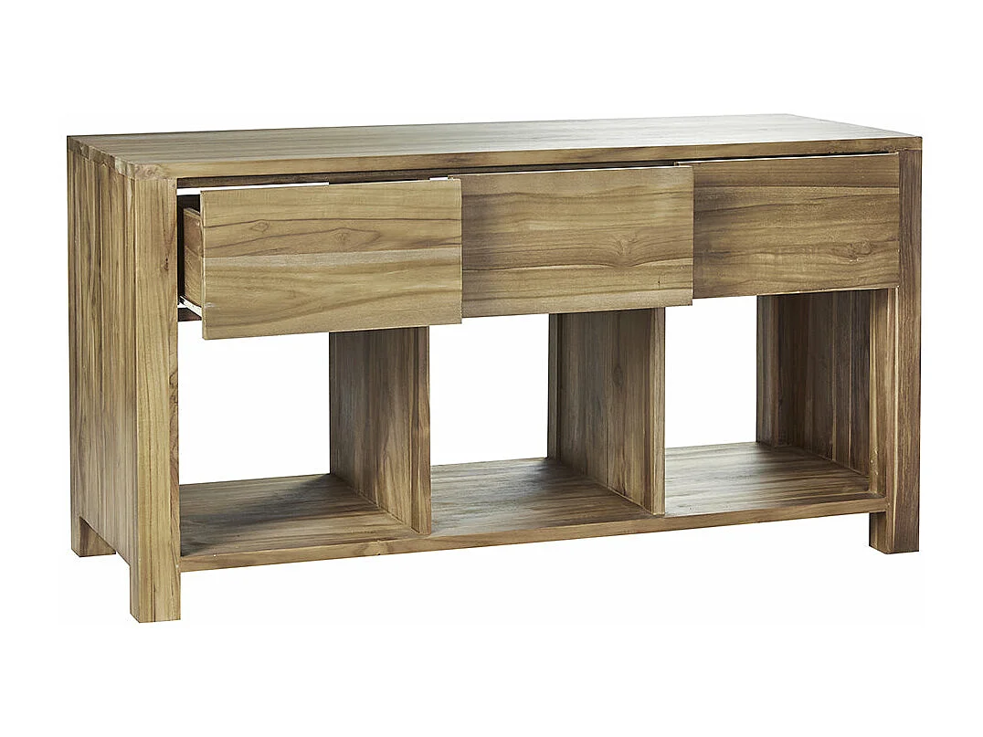 Mueble de baño de madera teca maciza de 145 cm