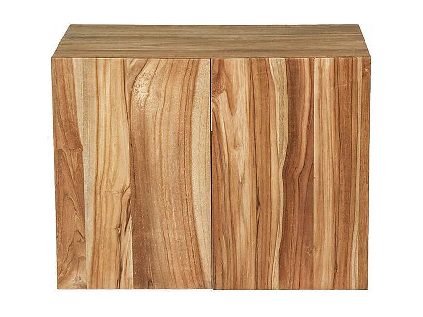 Mueble de baño de madera teca maciza de 80 cm