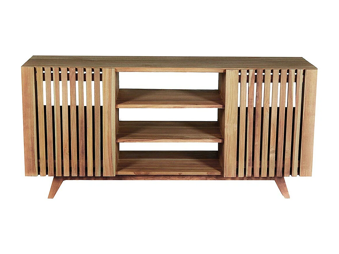 Mueble de baño de madera teca maciza de 160 cm