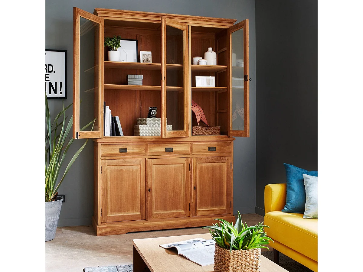 Vetrinetta in teak massello 150 cm