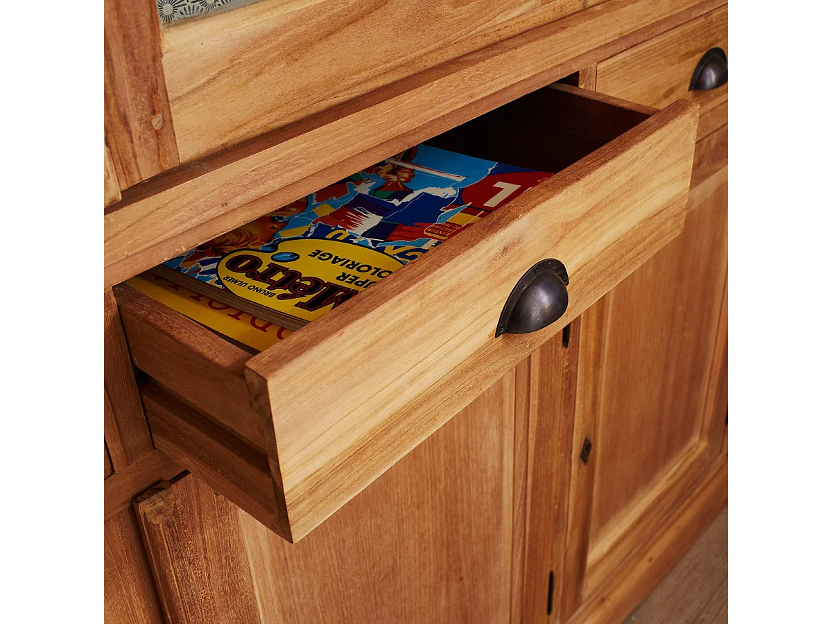 Vetrinetta in teak massello 150 cm