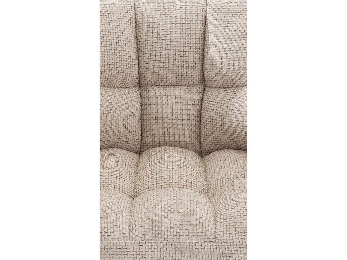 Chaise longue - Tissu - Ivoire - Damaso