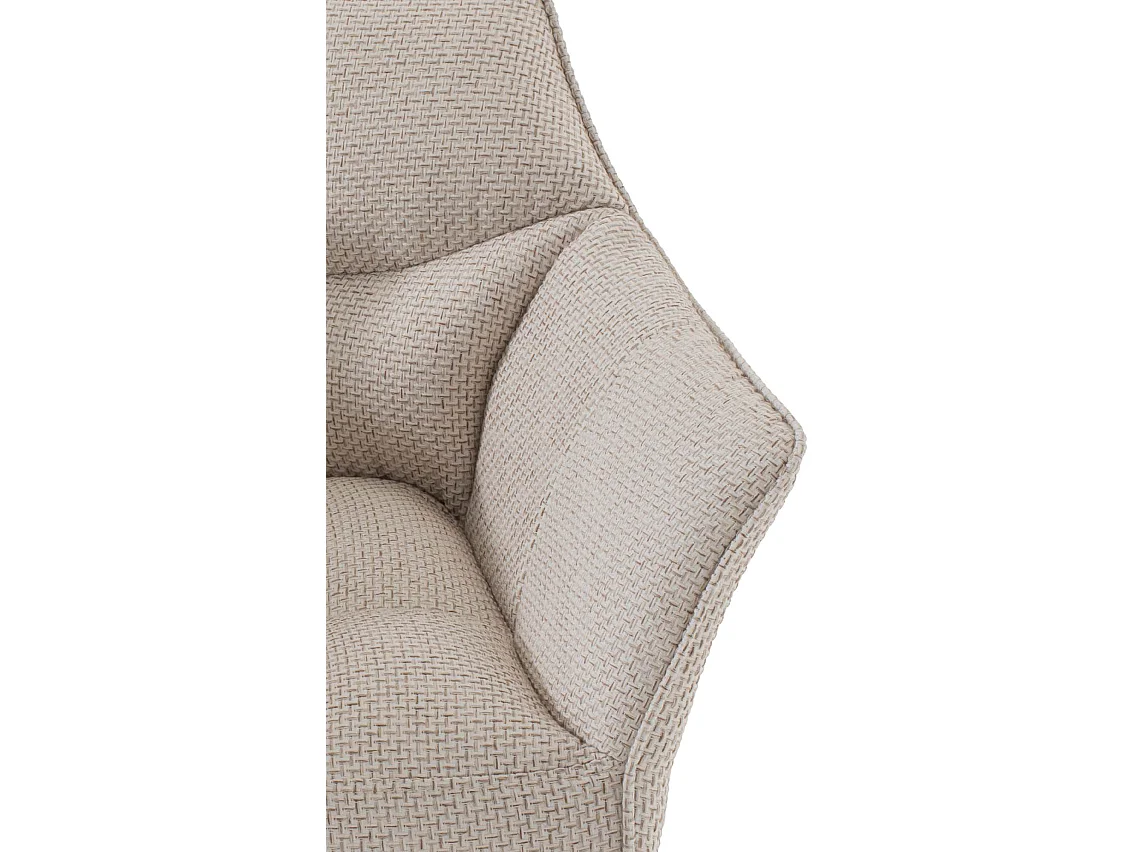 Chaise longue - Tissu - Ivoire - Damaso