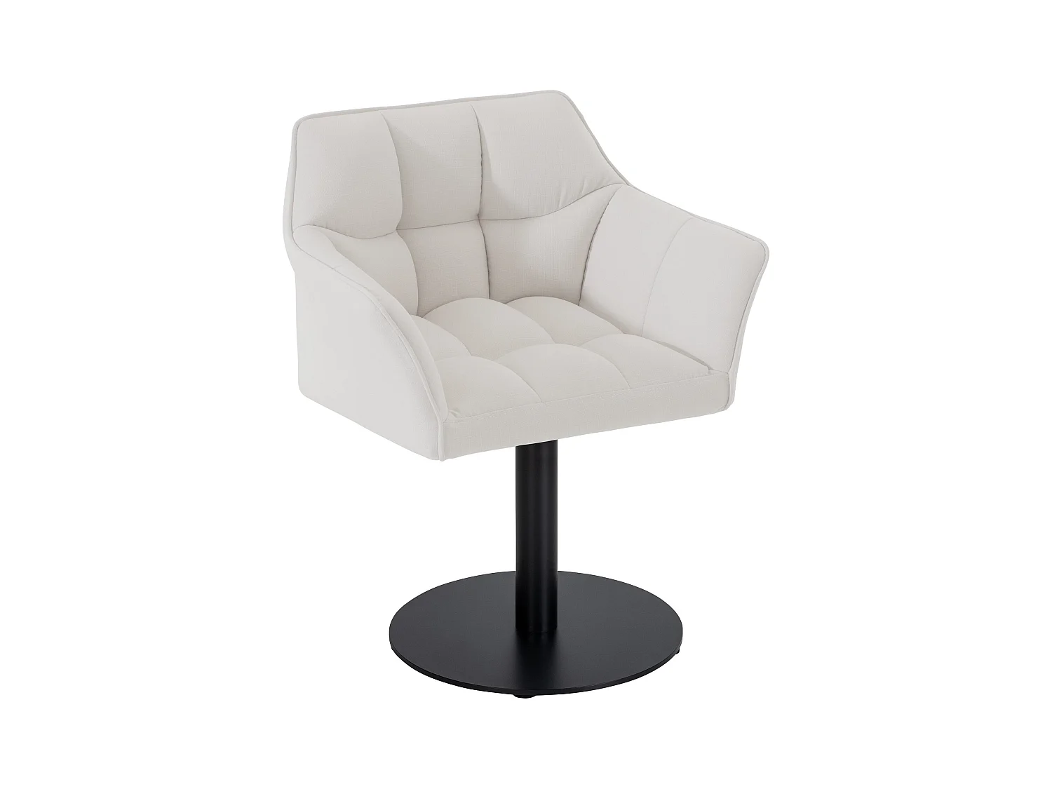 Chaise longue - Tissu - Blanc - Damaso