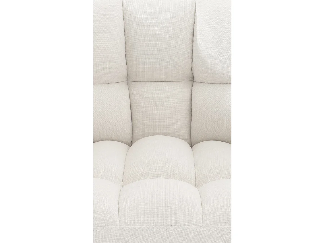 Chaise longue - Tissu - Blanc - Damaso
