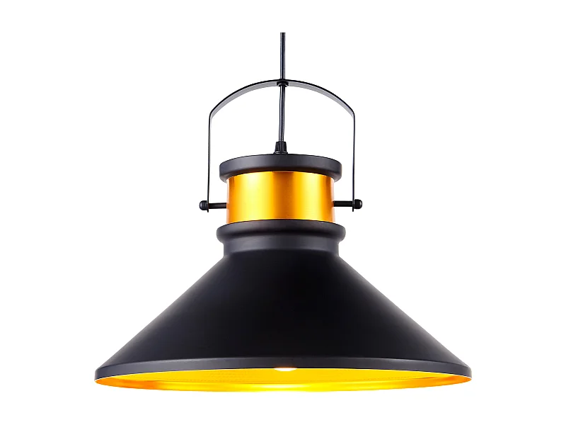 Lámpara LED de techo colgante moderna negra de Teamson Home VN-L00036-EU